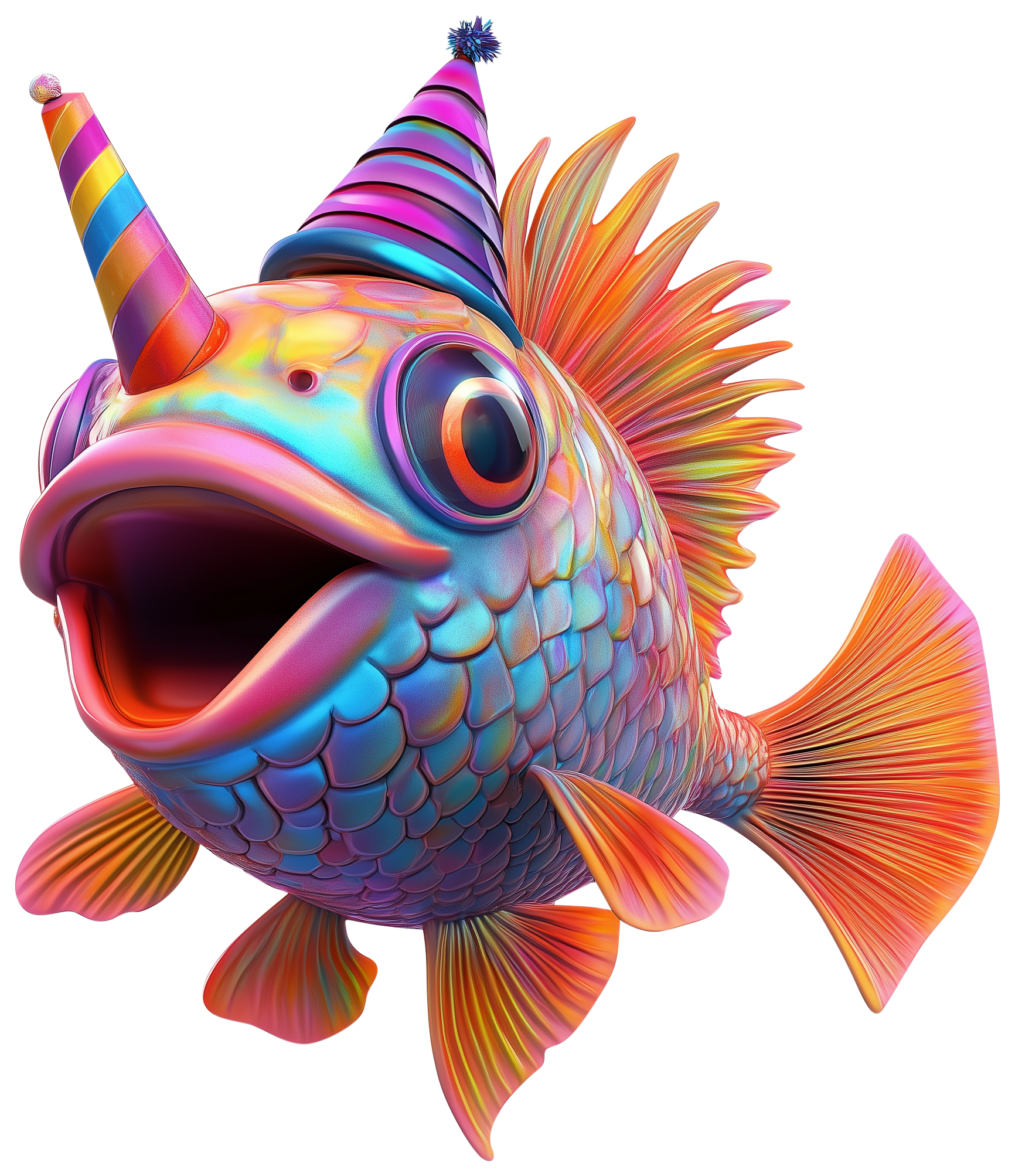 Preview for Colorful Goldfish Emoji Sticker