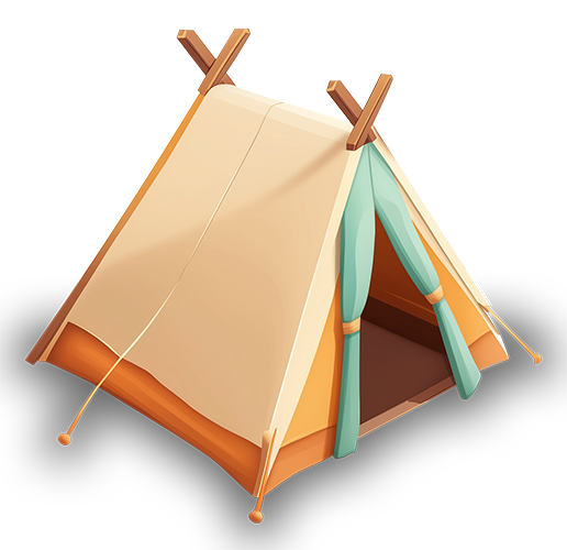 Preview for Camping-tent-illustration-building-sticker-cb6d6
