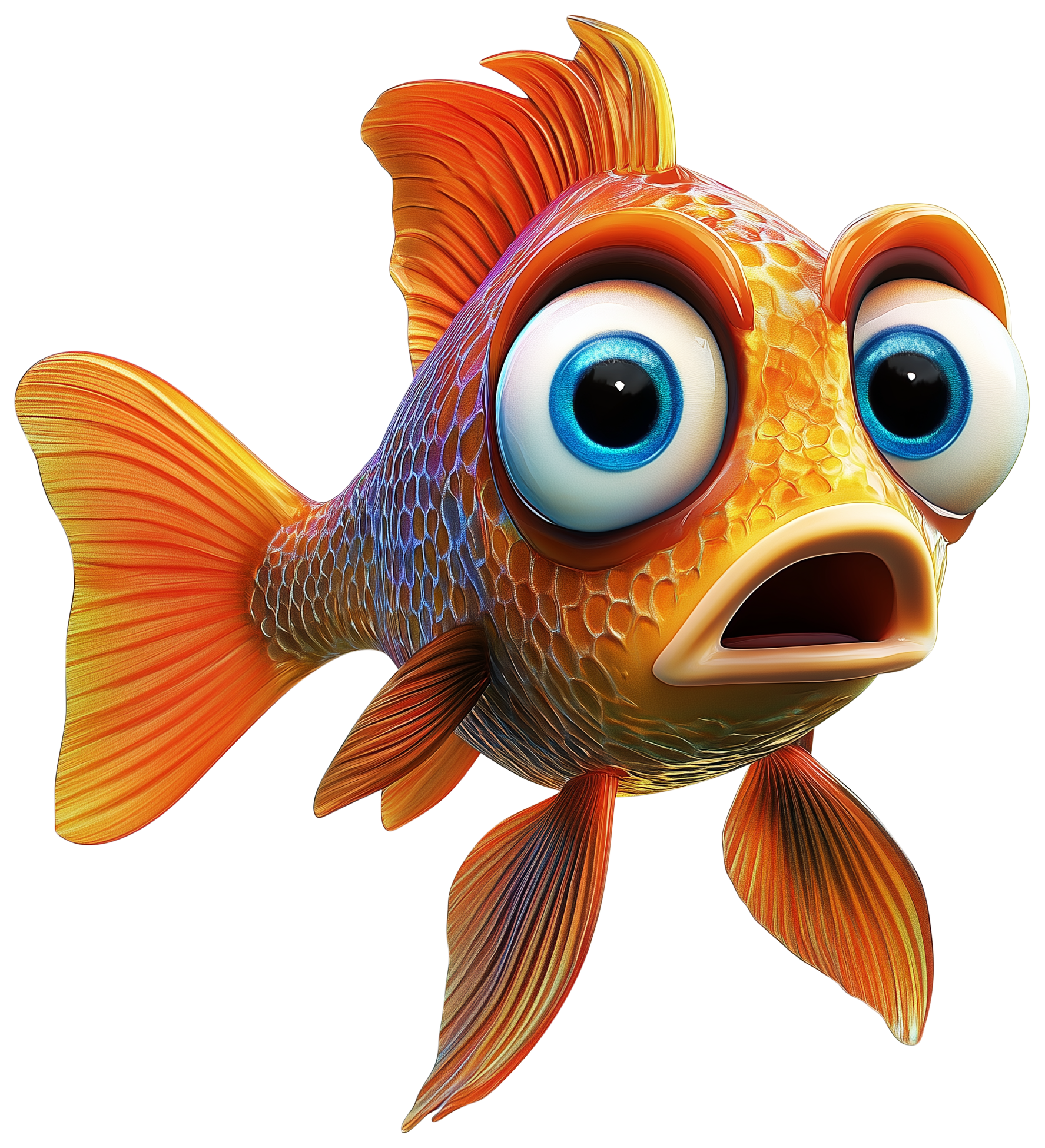 Preview for Gold Fish Emoji Sticker Graphic
