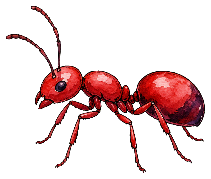 Preview for Crimson Ant Sticker For Creative Designs