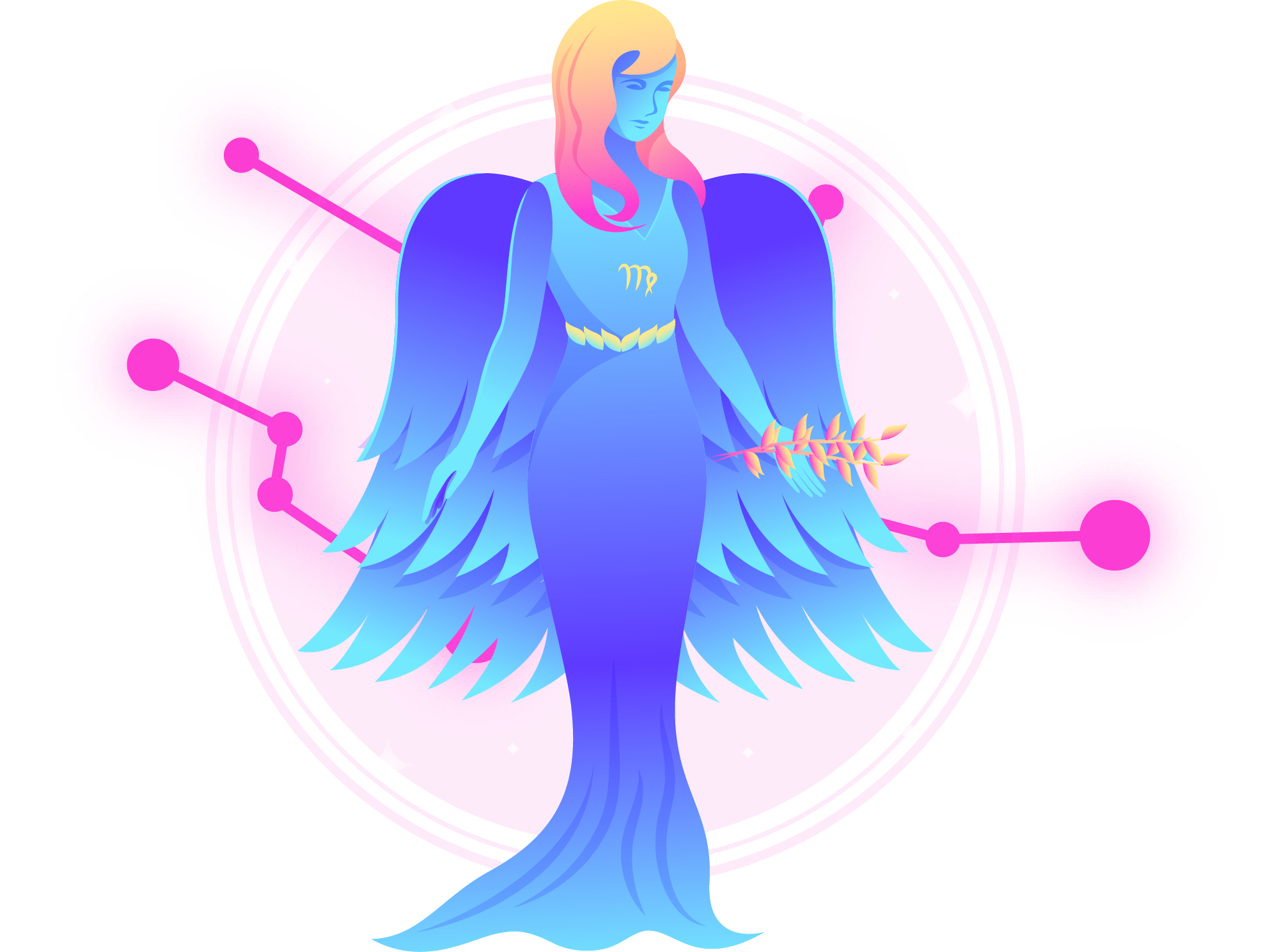 Preview for Mermaid-illustration-design-zodiac-sticker-a0e74