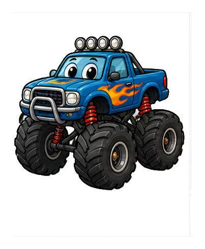Preview for Monster Truck Sticker Graphic