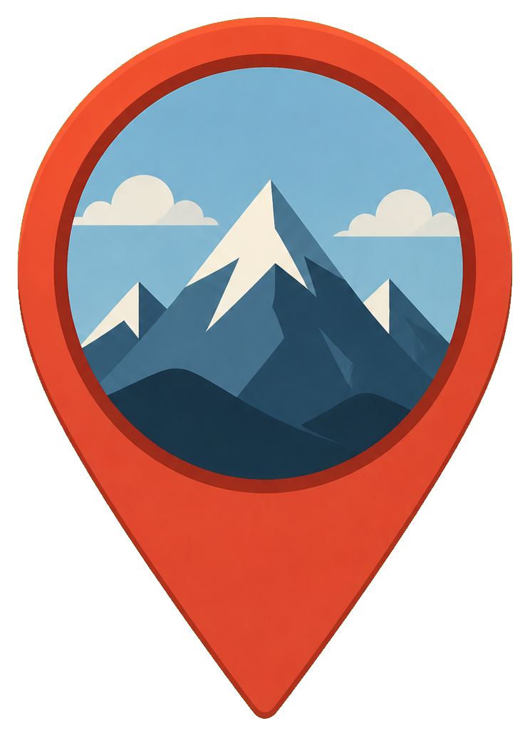 Preview for Map Pin Mountains Sticker