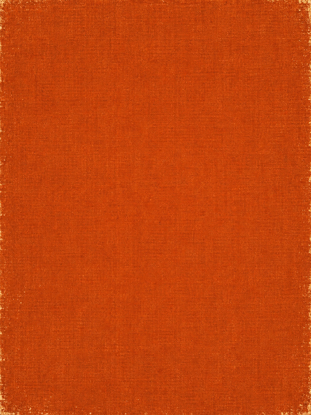 Preview for Burnt Orange Linen Print With Lightly Distressed Cream Edges