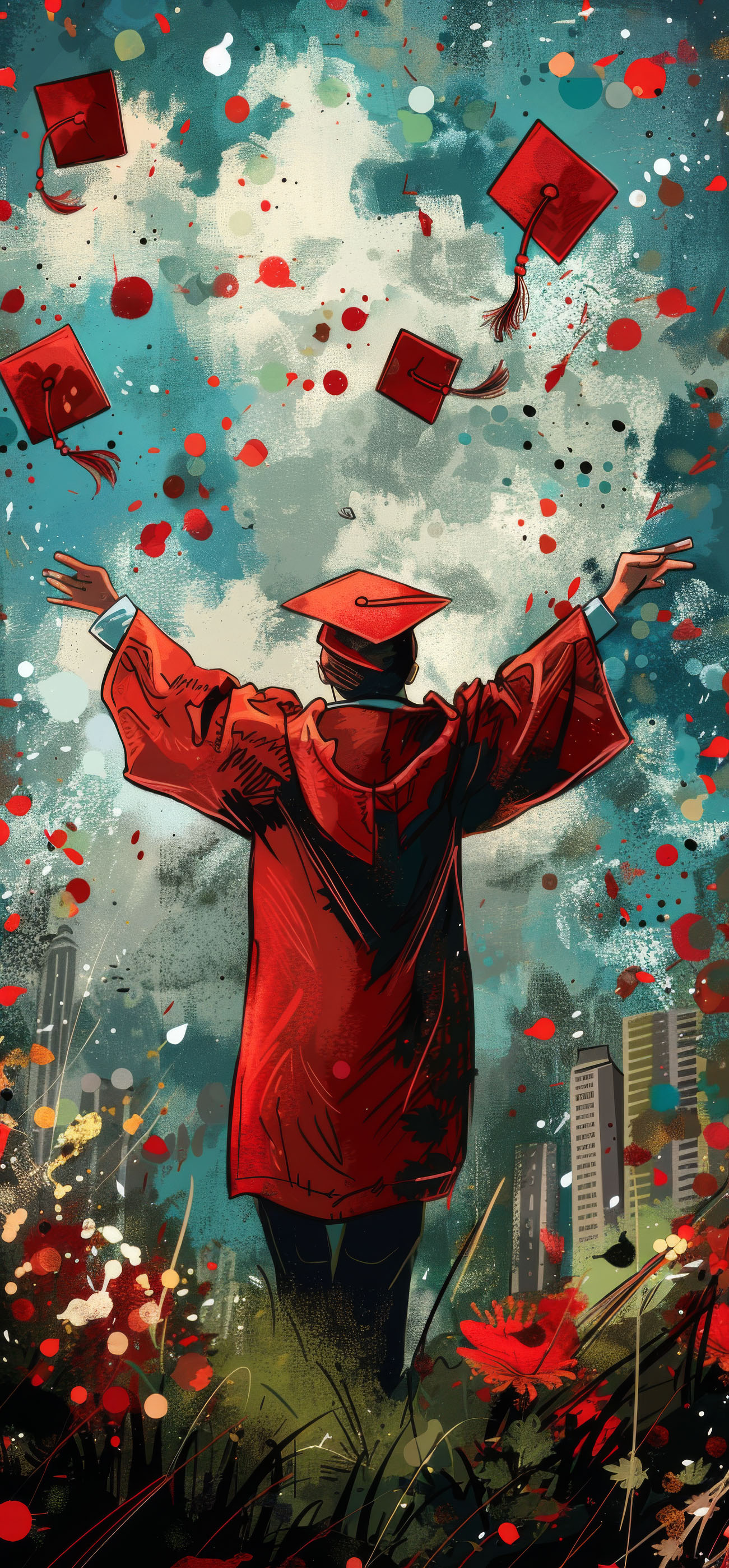 Preview for Graduation-day-celebration-art-graduation-phone-background-c9a12