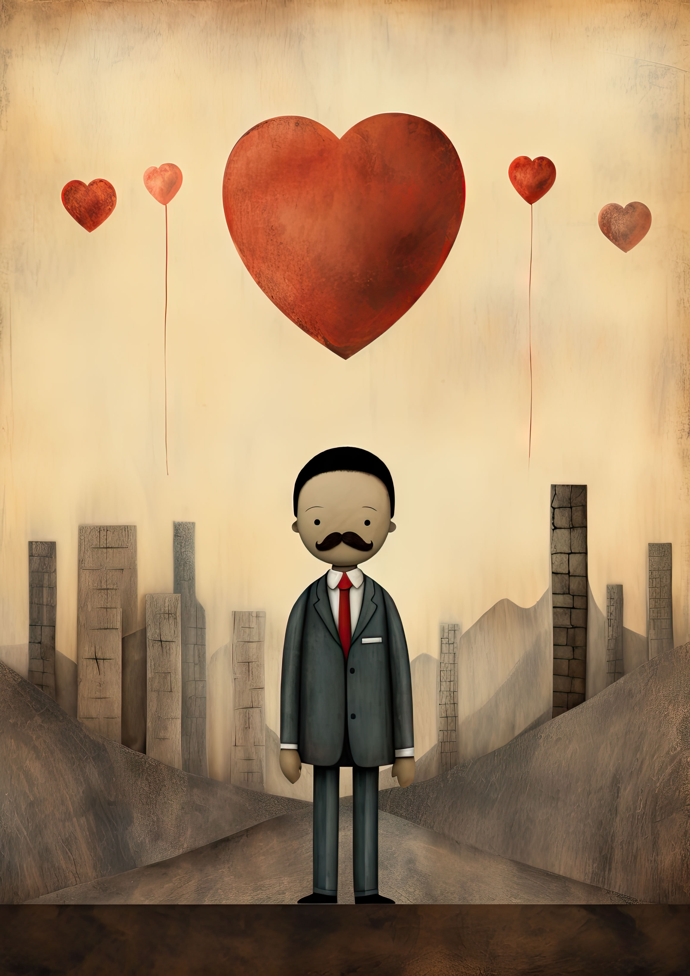 Preview for Man-with-floating-hearts-mlk-background-dcf4e