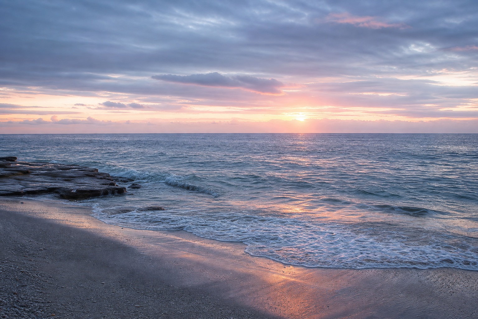 Preview for Coastal Sunrise Ocean Background