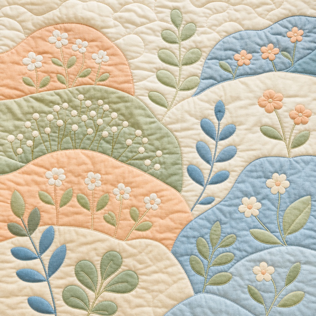 Preview for Pastel Quilt Meadow Background