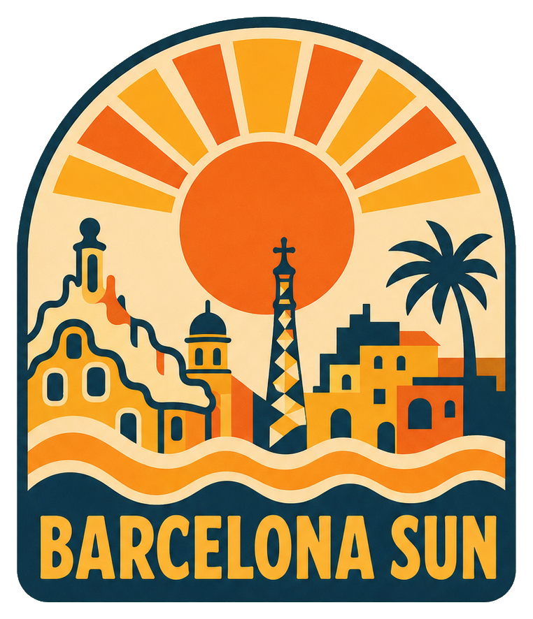 Preview for Barcelona Sun Retro Sticker Graphic