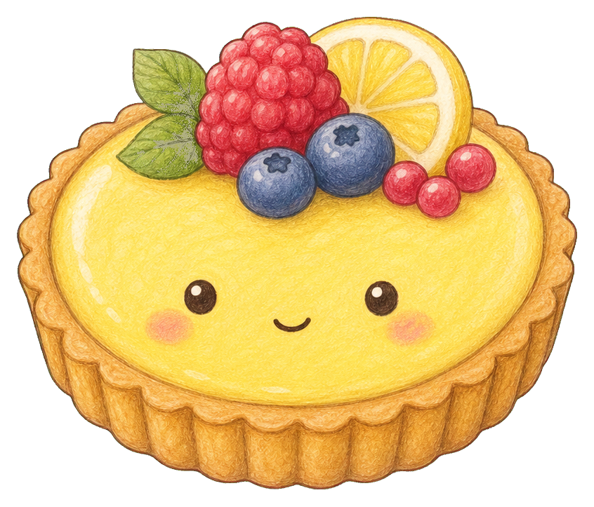 Preview for Lemon Tart With Berry Garnish Sticker