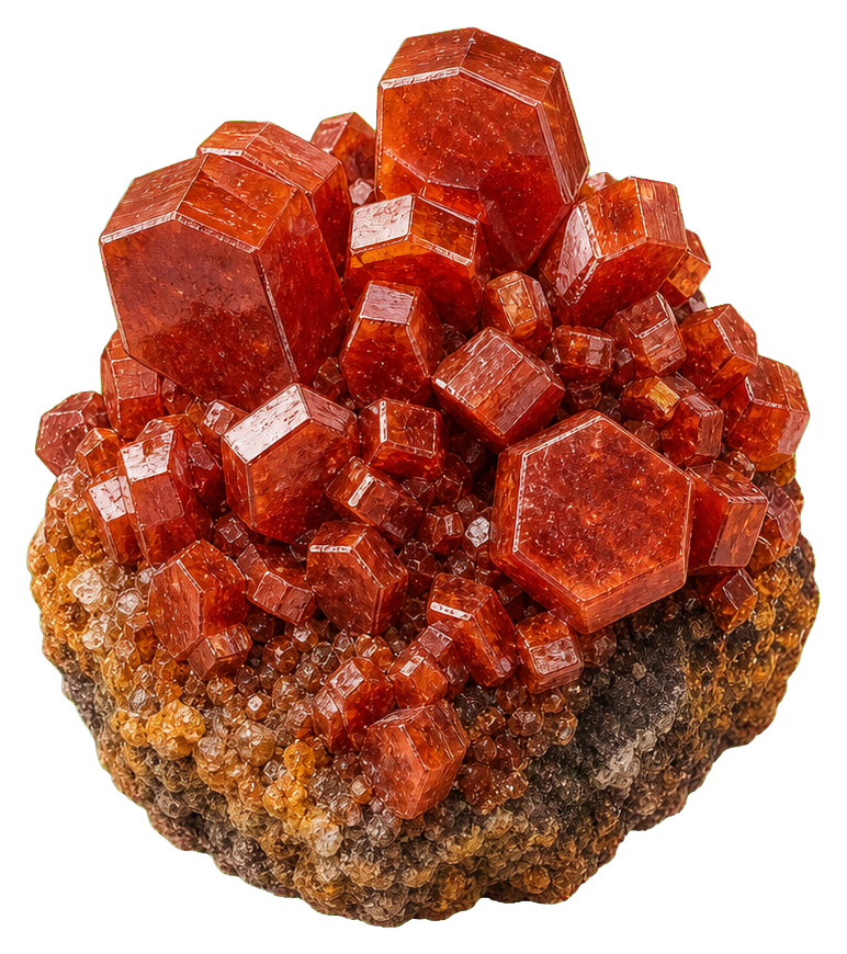 Preview for Vanadinite Crystal Cluster Sticker