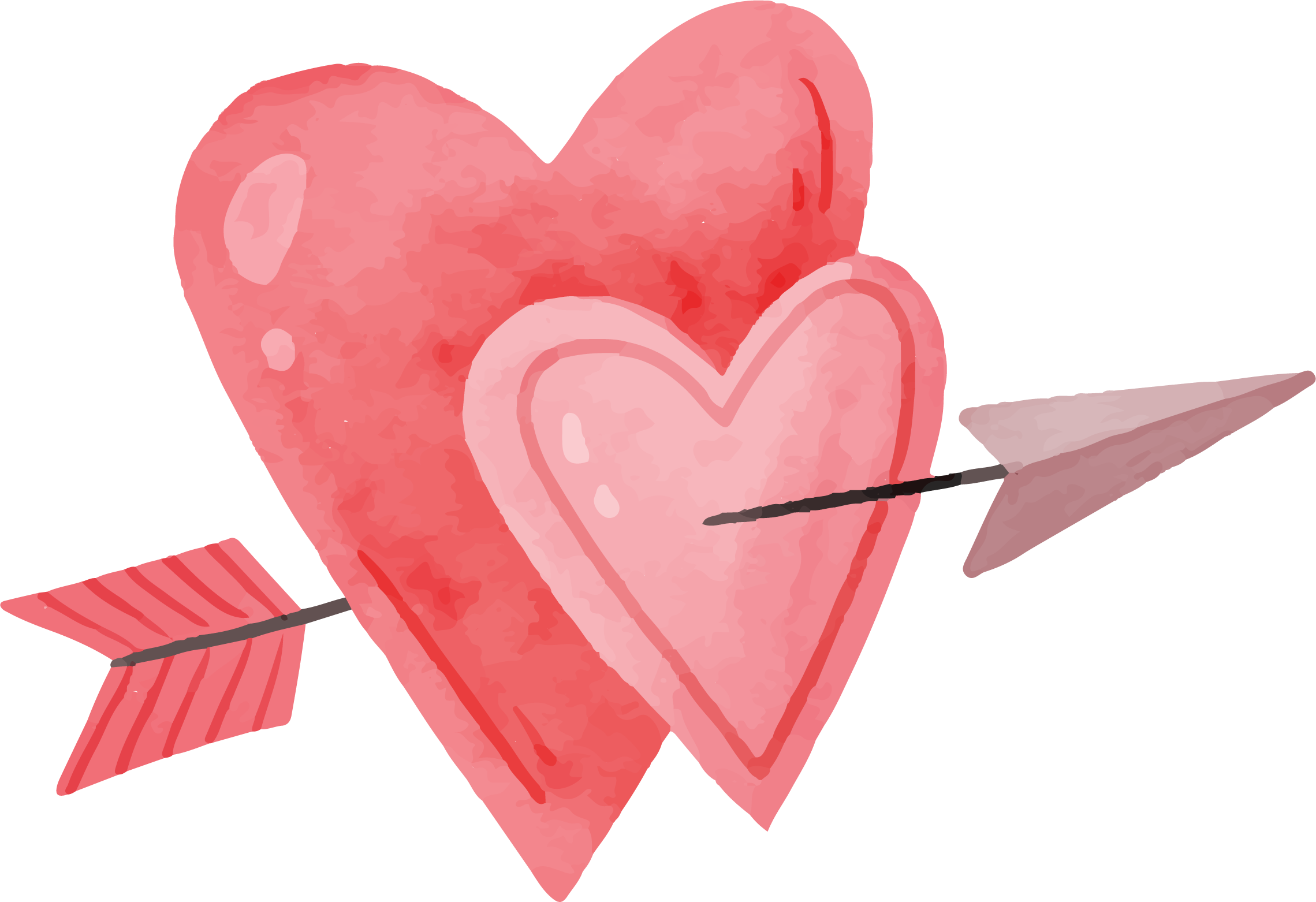 Preview for Watercolor-heart-arrow-watercolor-love-sticker-bd293