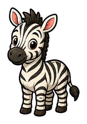 Preview for Zebra Sticker Graphic For Animal Designs