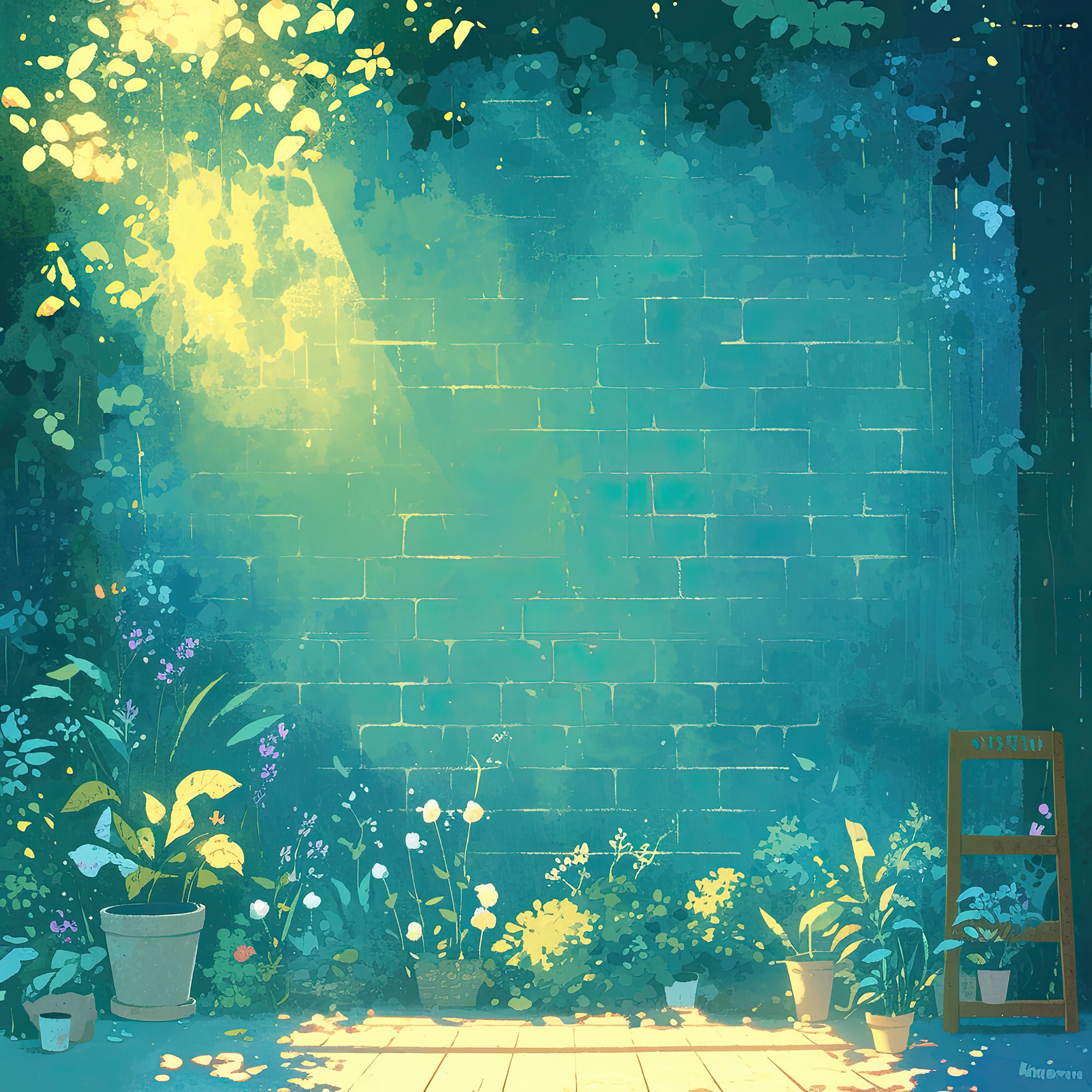 Preview for Serene-garden-oasis-template-simple-backdrop-background-49320