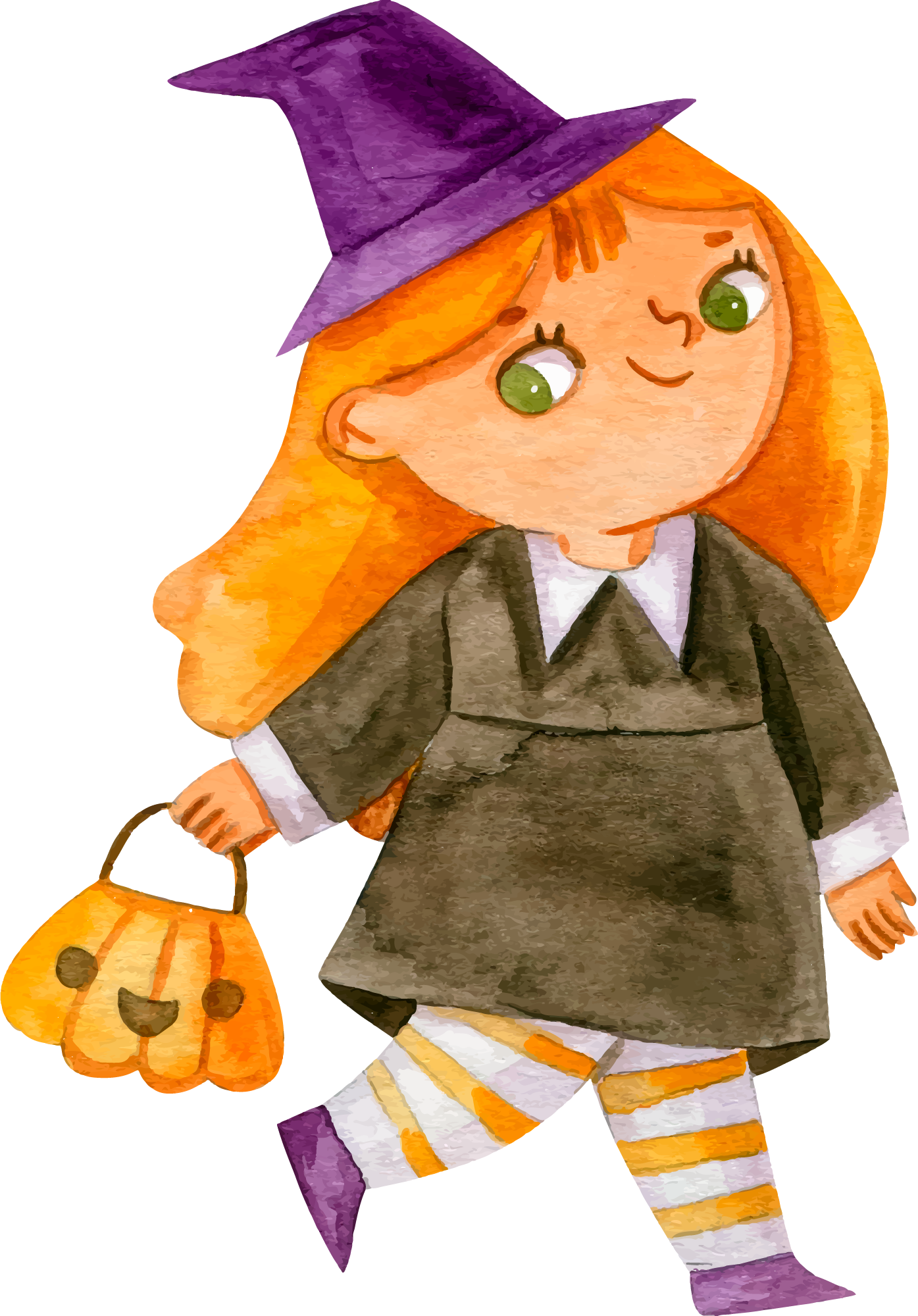 Preview for Halloween-witch-cartoon-halloween-costume-sticker-6b1b2