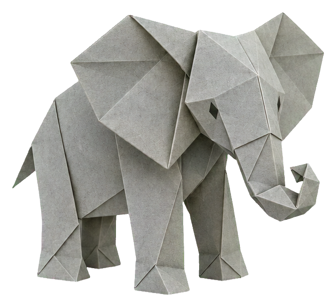 Preview for Origami Safari Animals Elephant