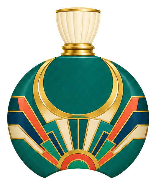 Preview for Art Deco Perfume Bottles Teal Crescent