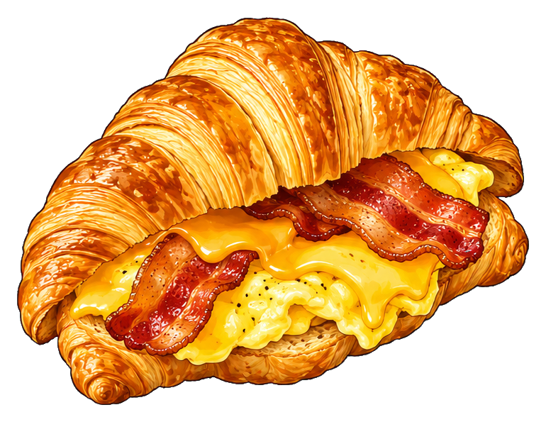 Preview for Sunday Brunch Croissant Breakfast Sandwich