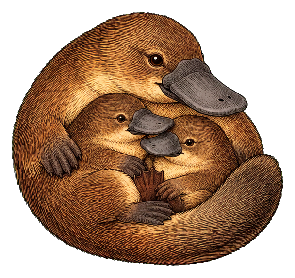 Preview for Platypus Mother And Puggles