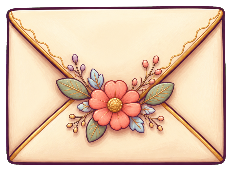 Preview for Blooming Letter Envelope Sticker