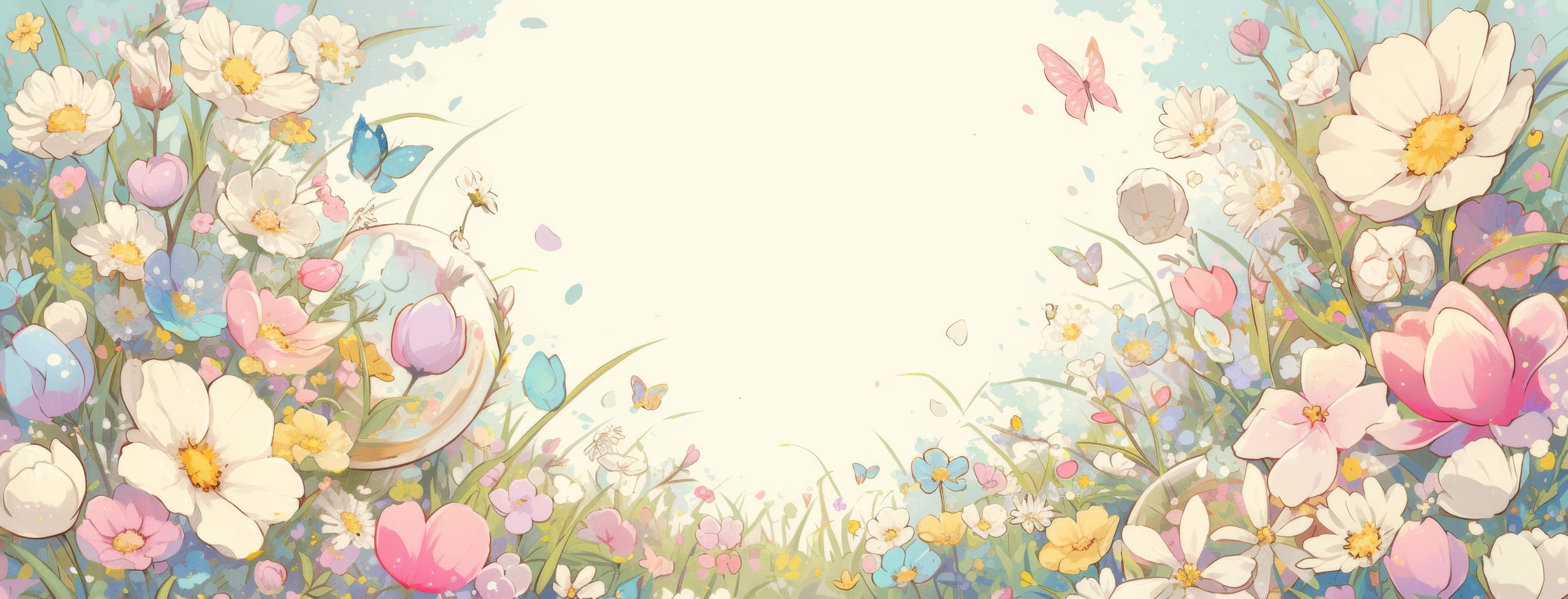 Preview for Floral-frame-background-easter-facebook-fe17a