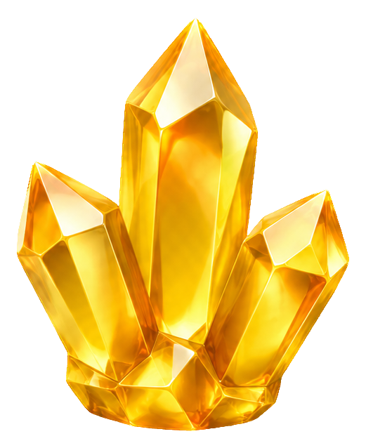 Preview for 3d Gem Treasures Golden Crystal Cluster