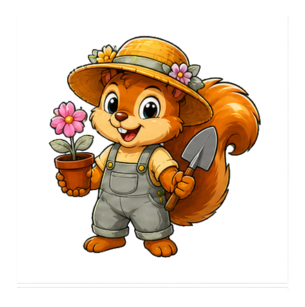 Preview for Gardener Squirrel Sticker