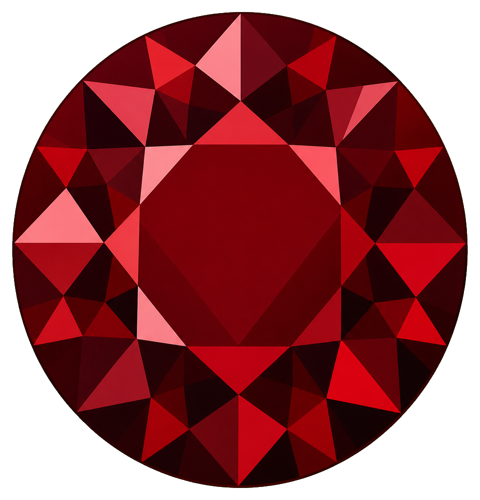 Preview for Garnet Round Gemstone Sticker
