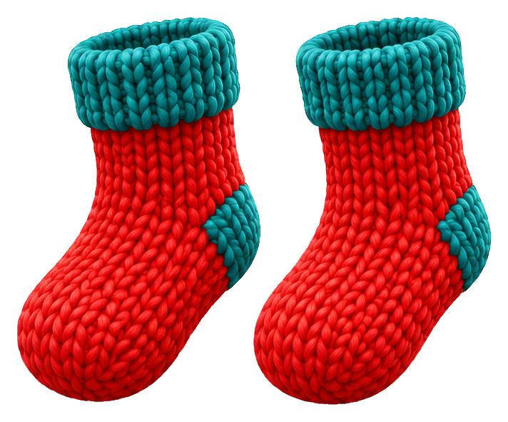 Preview for 3d Rainy Days Cozy Socks