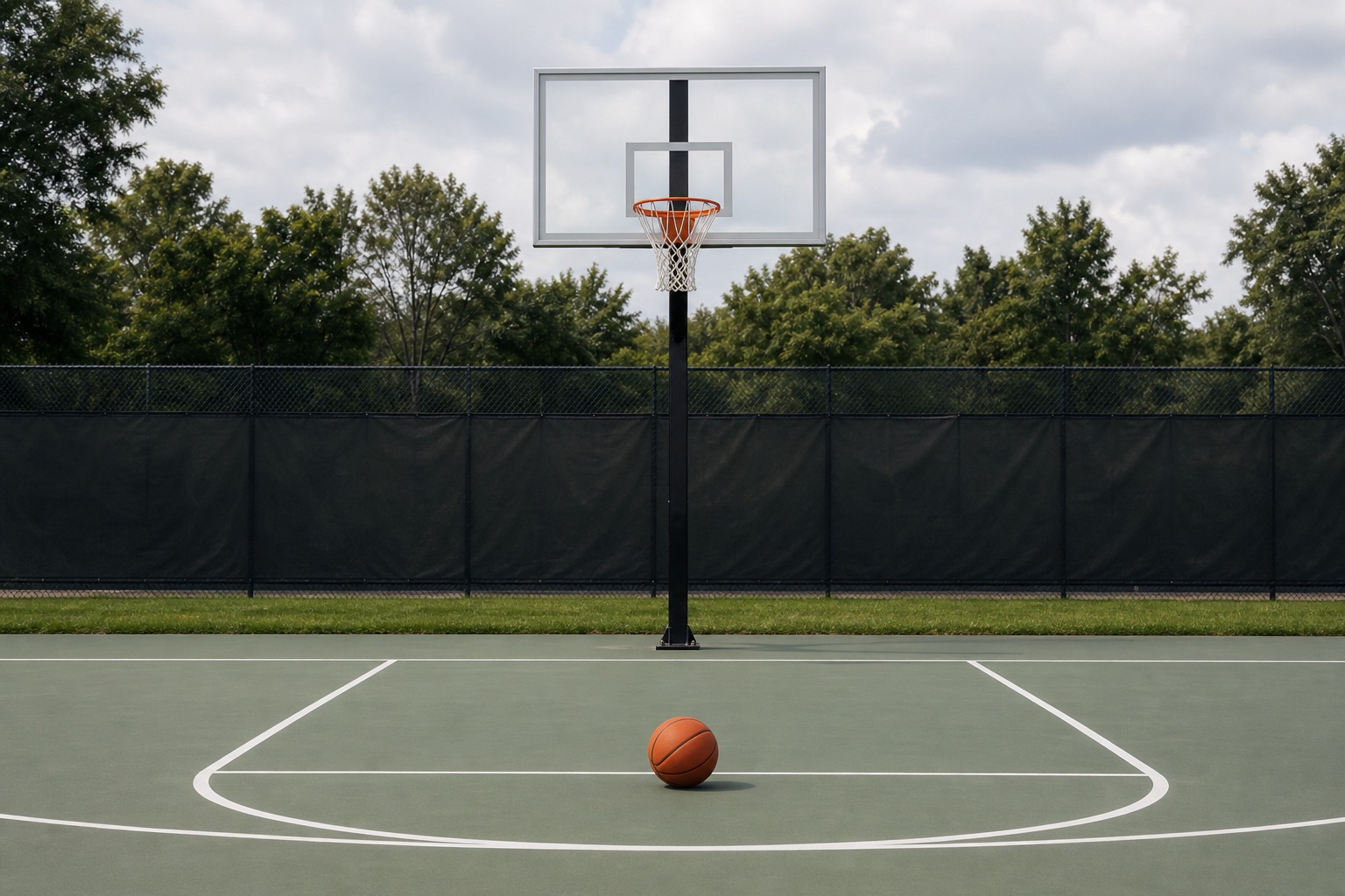 Preview for Empty Basketball Hoop Background
