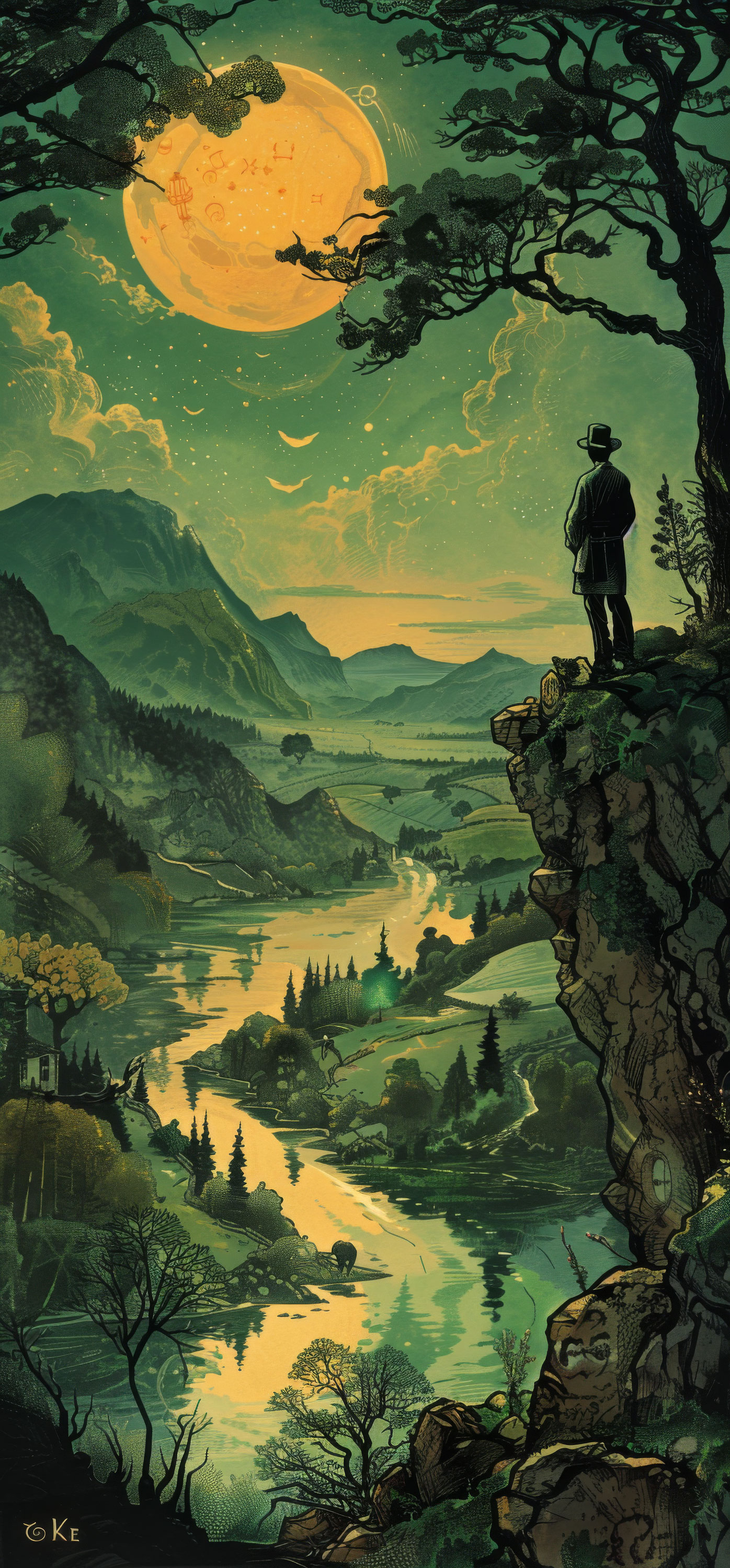 Preview for Serene-night-landscape-st-patricks-background-0a486