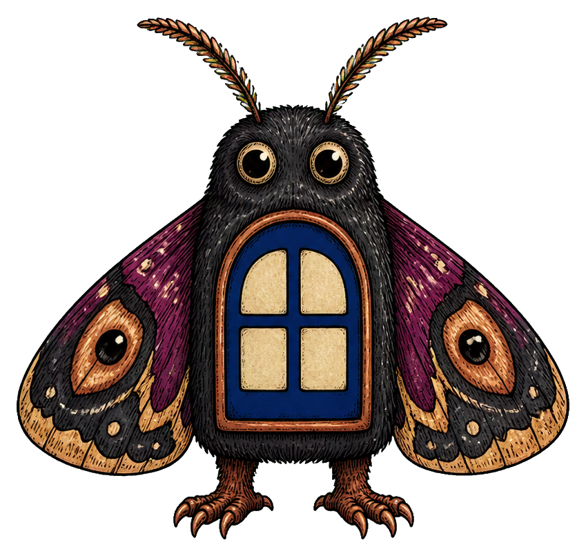 Preview for Window Moth Sticker