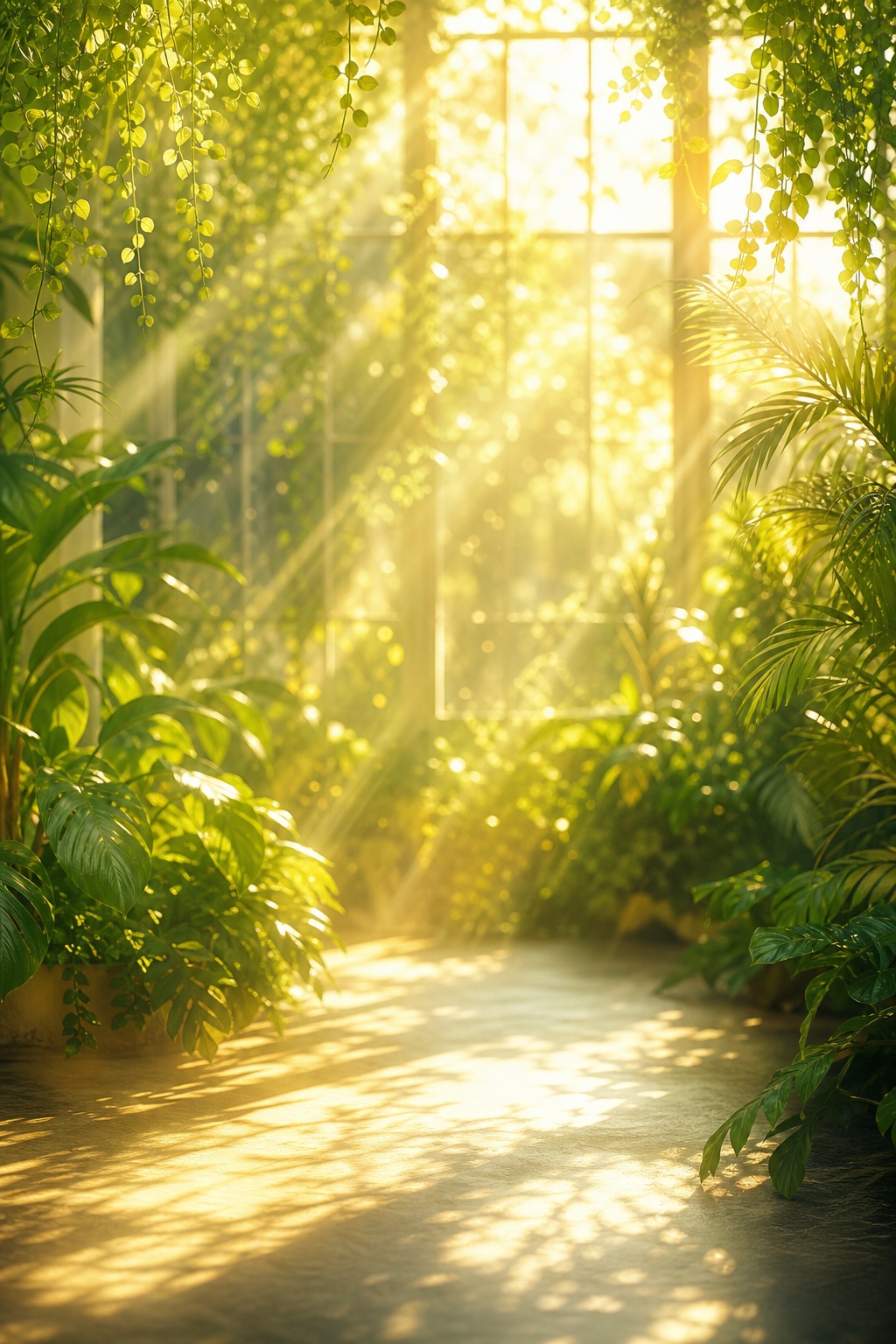 Preview for Botanical Sunlight Background Stock Image