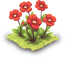 Preview for Red-flowers-illustration-flora-sticker-76504