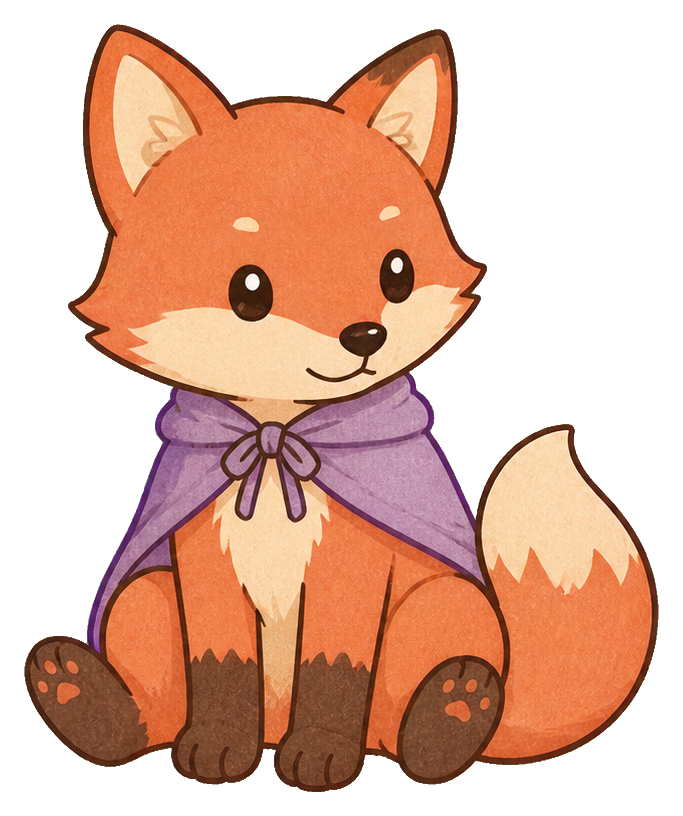 Preview for Coral Halloween Fox Sticker