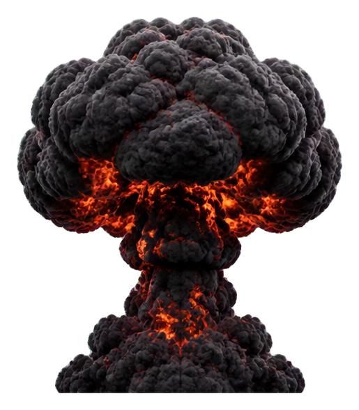 Preview for Charcoal Smoke Mushroom Cloud Sticker