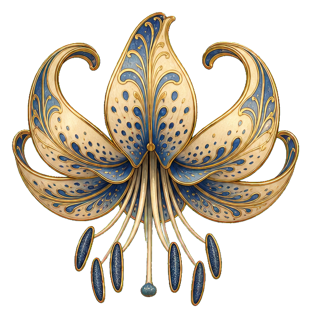 Preview for Art Nouveau Turk's Cap Lily Sticker
