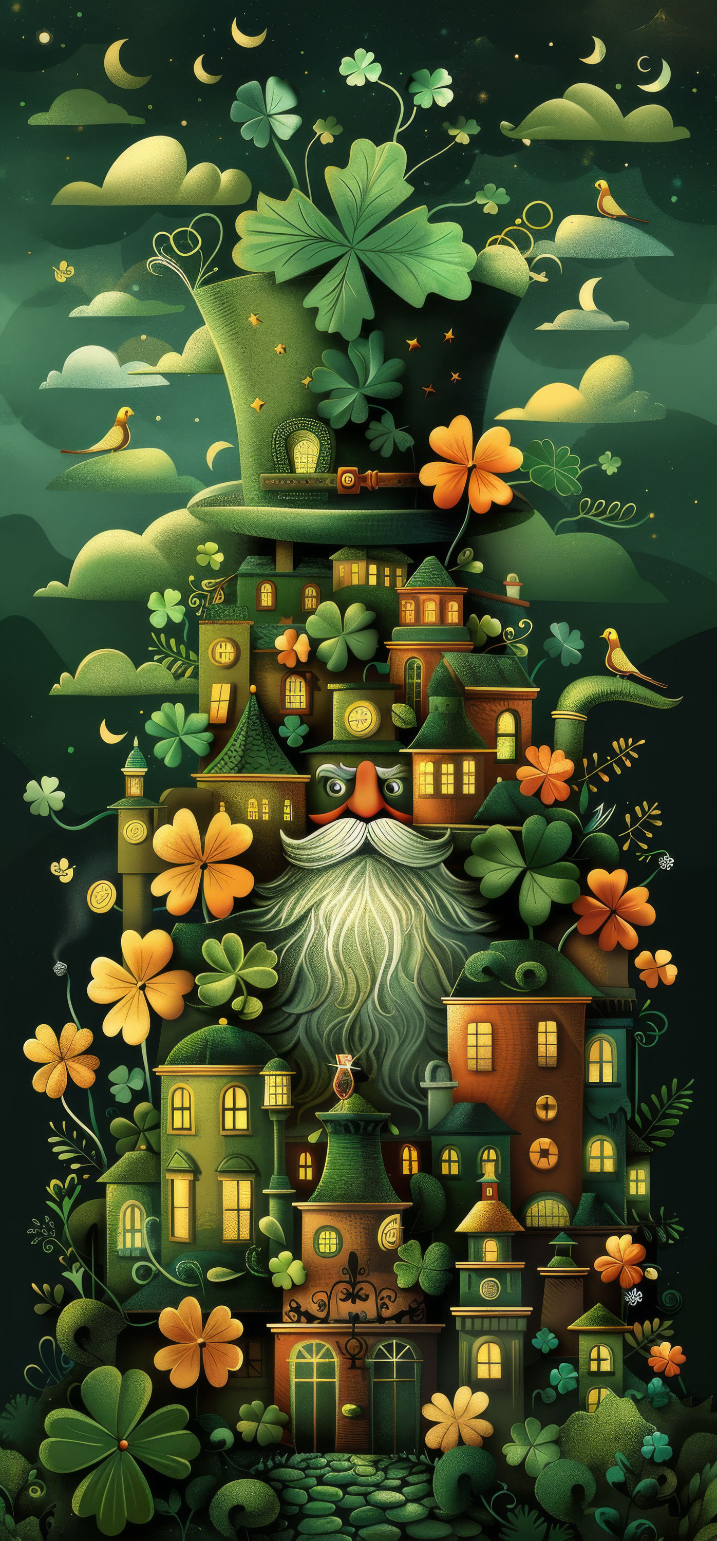 Preview for Leprechaun-village-illustration-st-patricks-background-c2a83