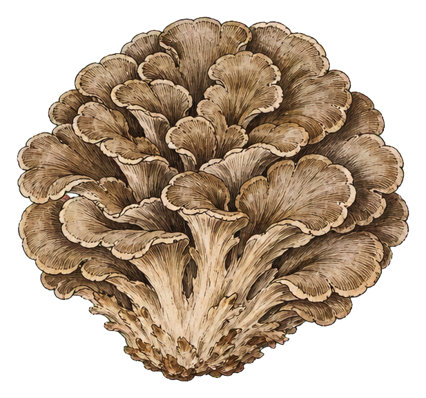 Preview for Vintage Maitake Mushroom Sticker