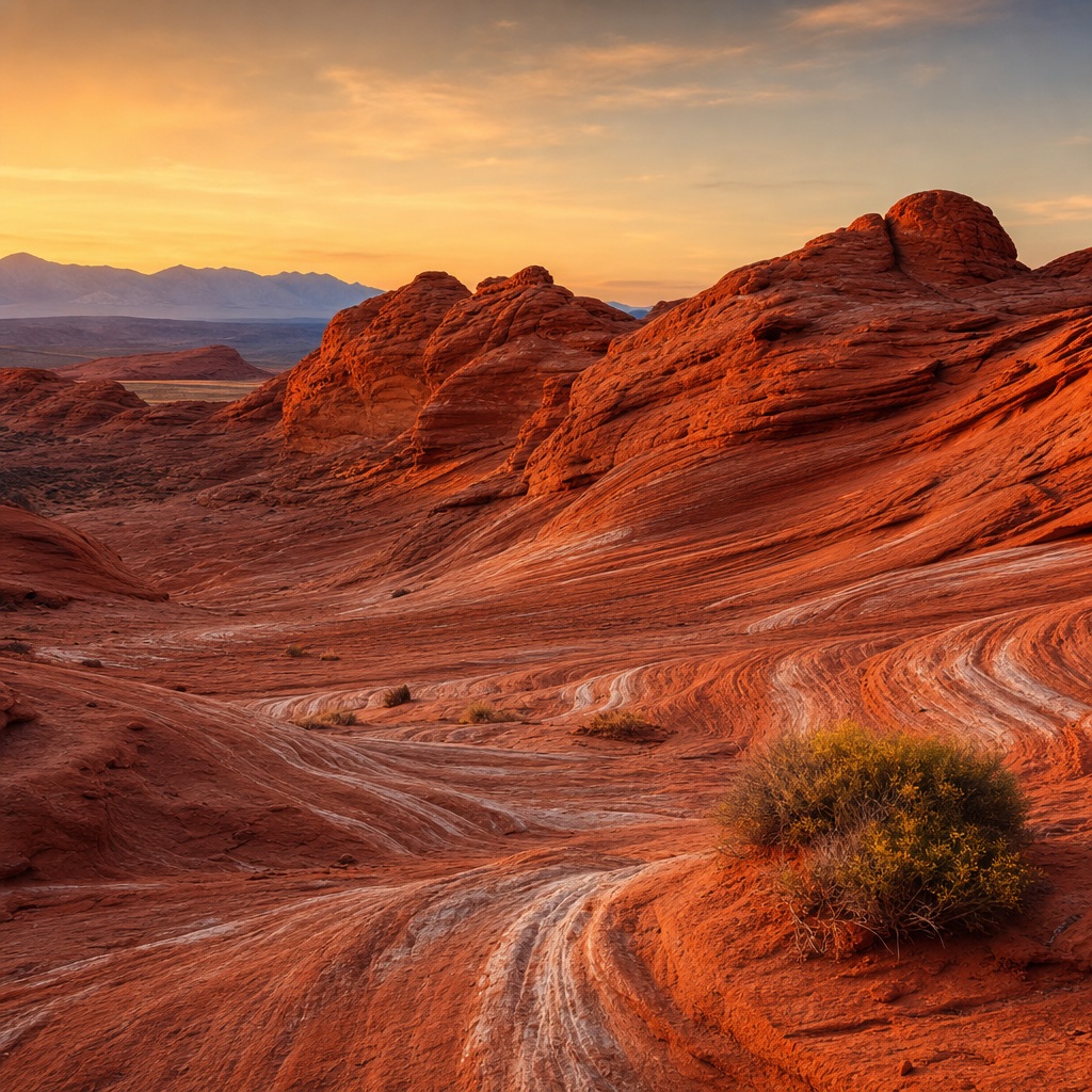 Preview for Square Red Rock Desert Background