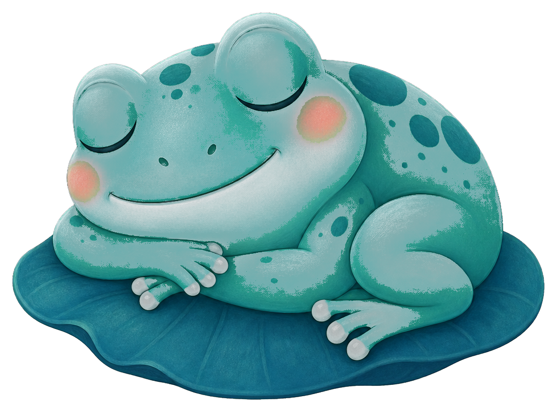 Preview for Sleepy Lily Frog Sticker