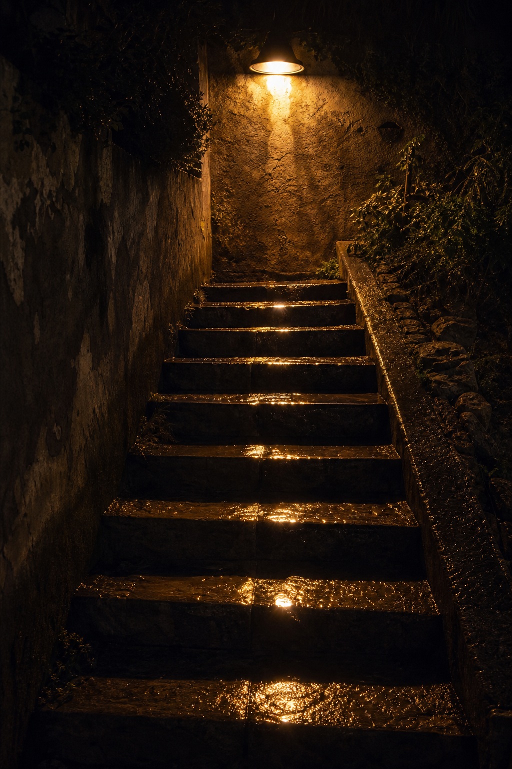 Preview for Wet Stairway Night Light Background