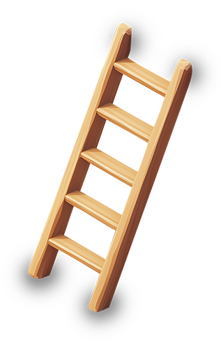 Preview for Wooden-ladder-3d-rendering-hardscape-sticker-d081c