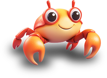 Preview for Smiling-cartoon-crab-animal-sticker-e0d1f