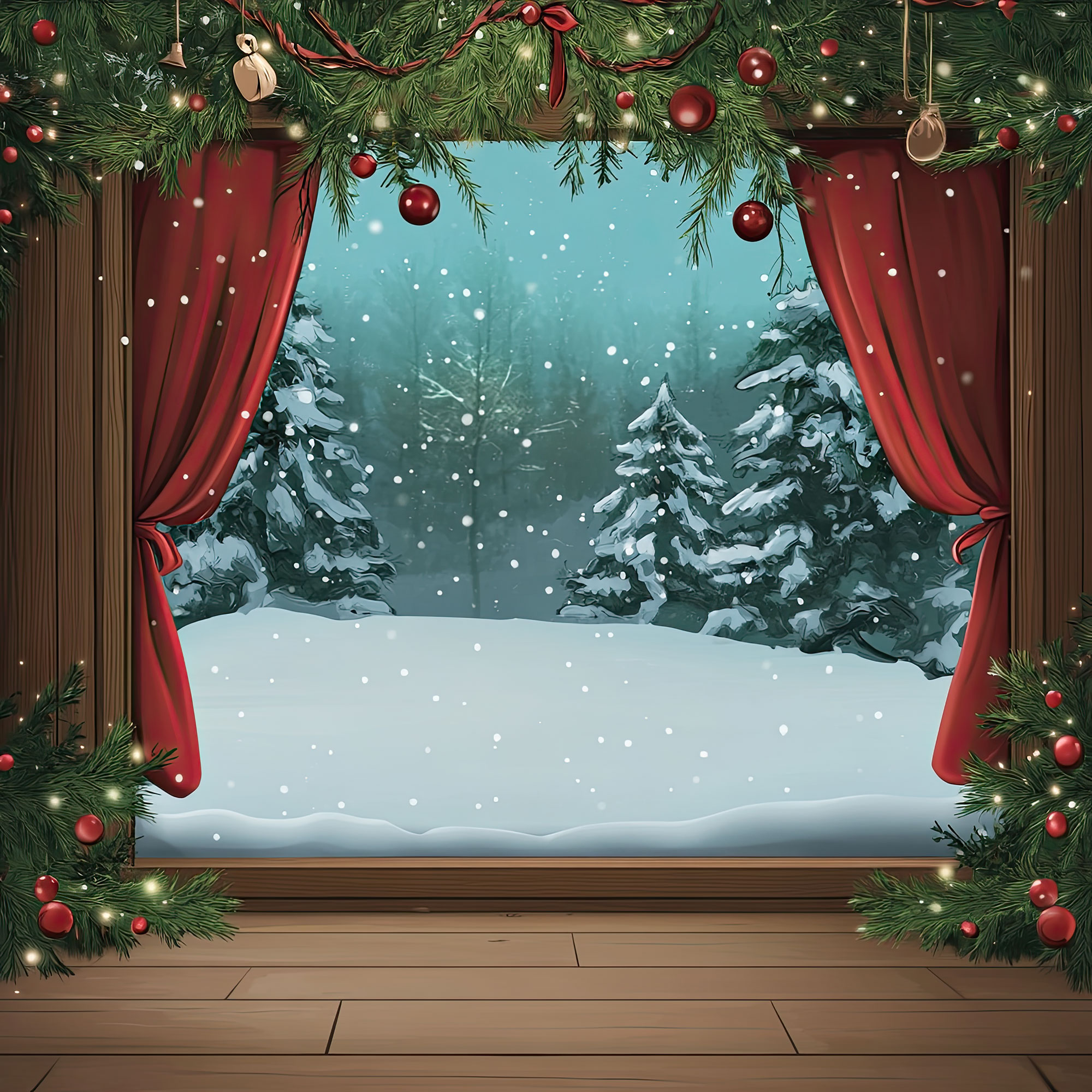 Preview for Winter-wonderland-window-view-christmas-backdrop-background-4b4f5