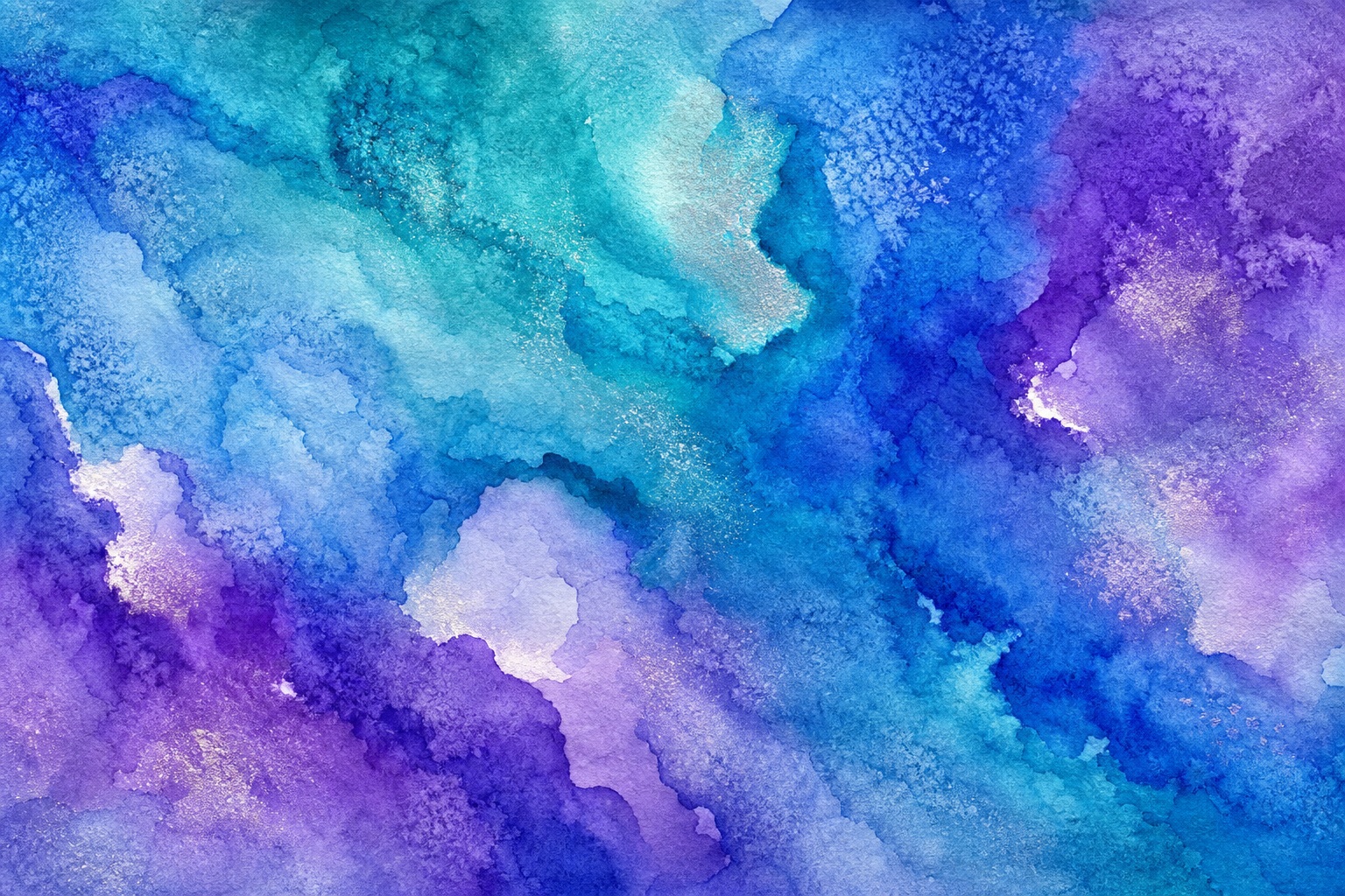 Preview for Aqua Violet Watercolor Background