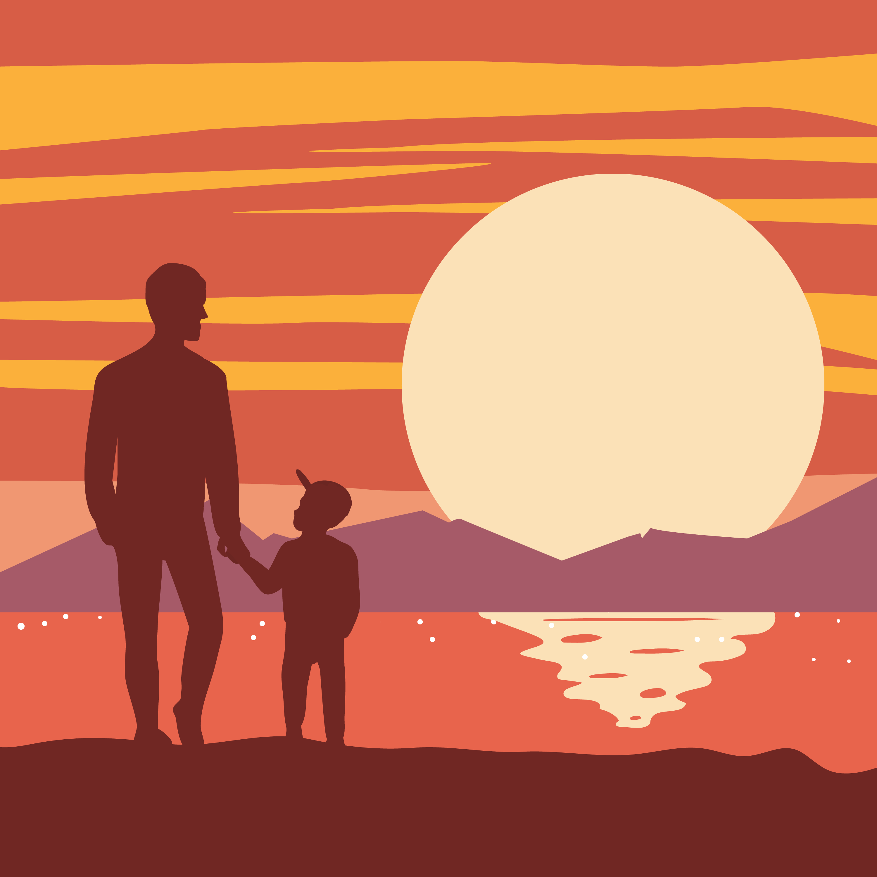 Preview for Father-child-sunset-moment-fathers-day-background-dd1e0