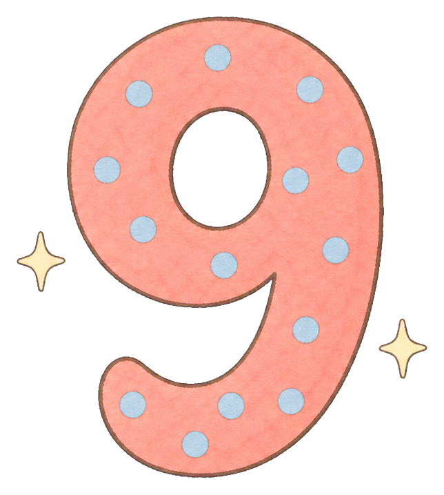 Preview for 9 Pastel Dots Birthday Number Sticker