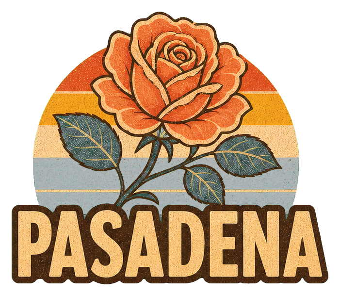Preview for Pasadena Rose Retro Sticker