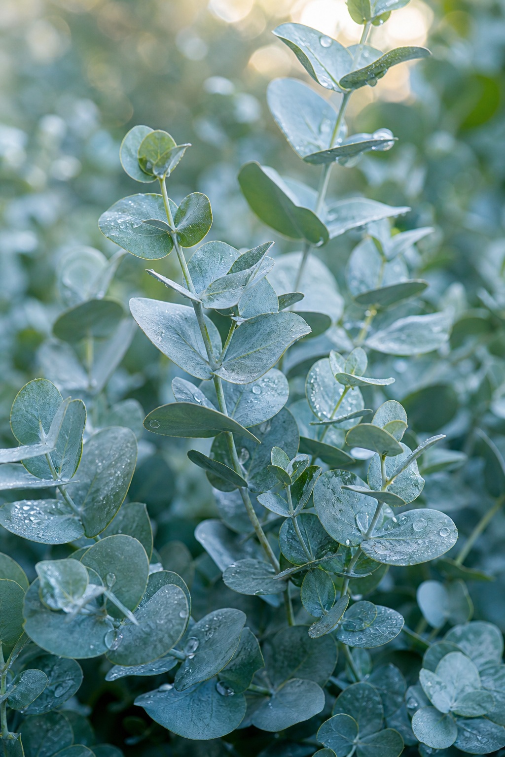 Preview for Silver Eucalyptus Botanical Background